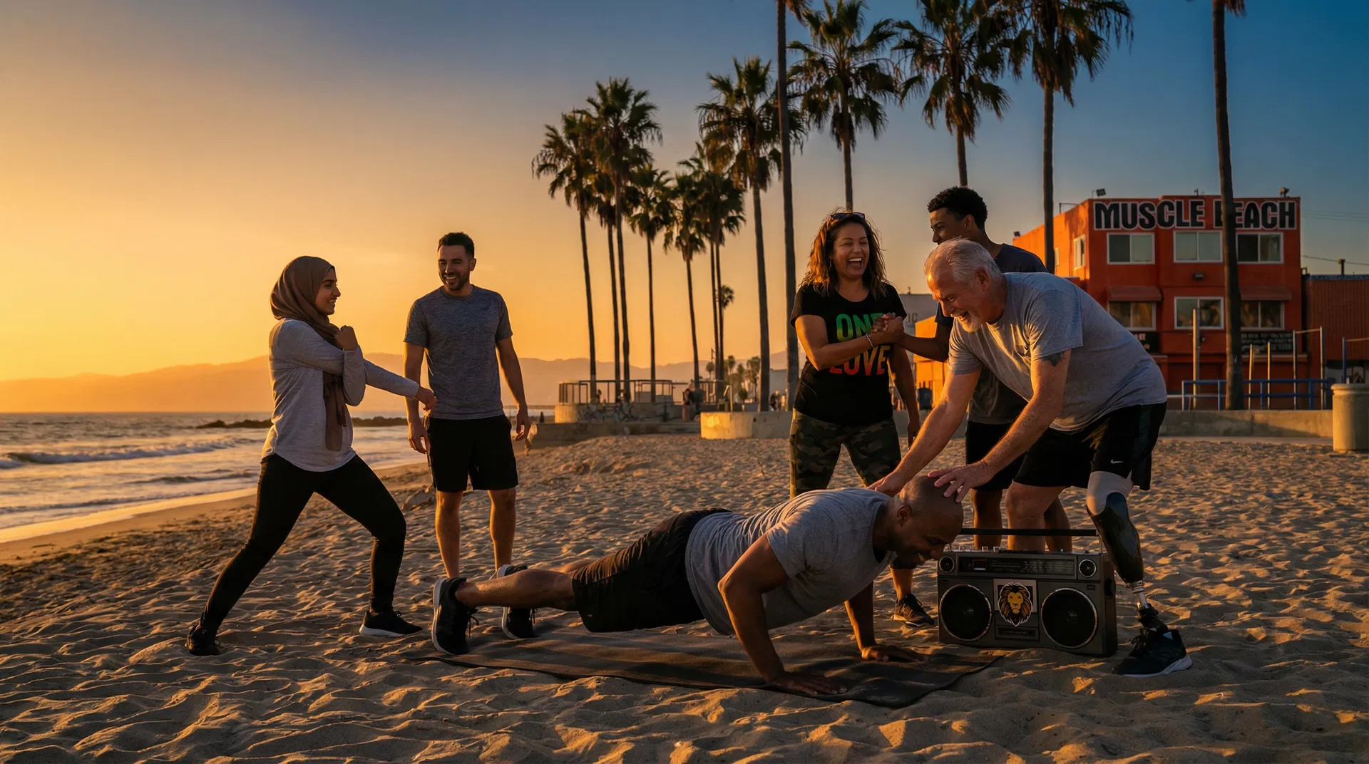Community and brotherhood at Venice Beach