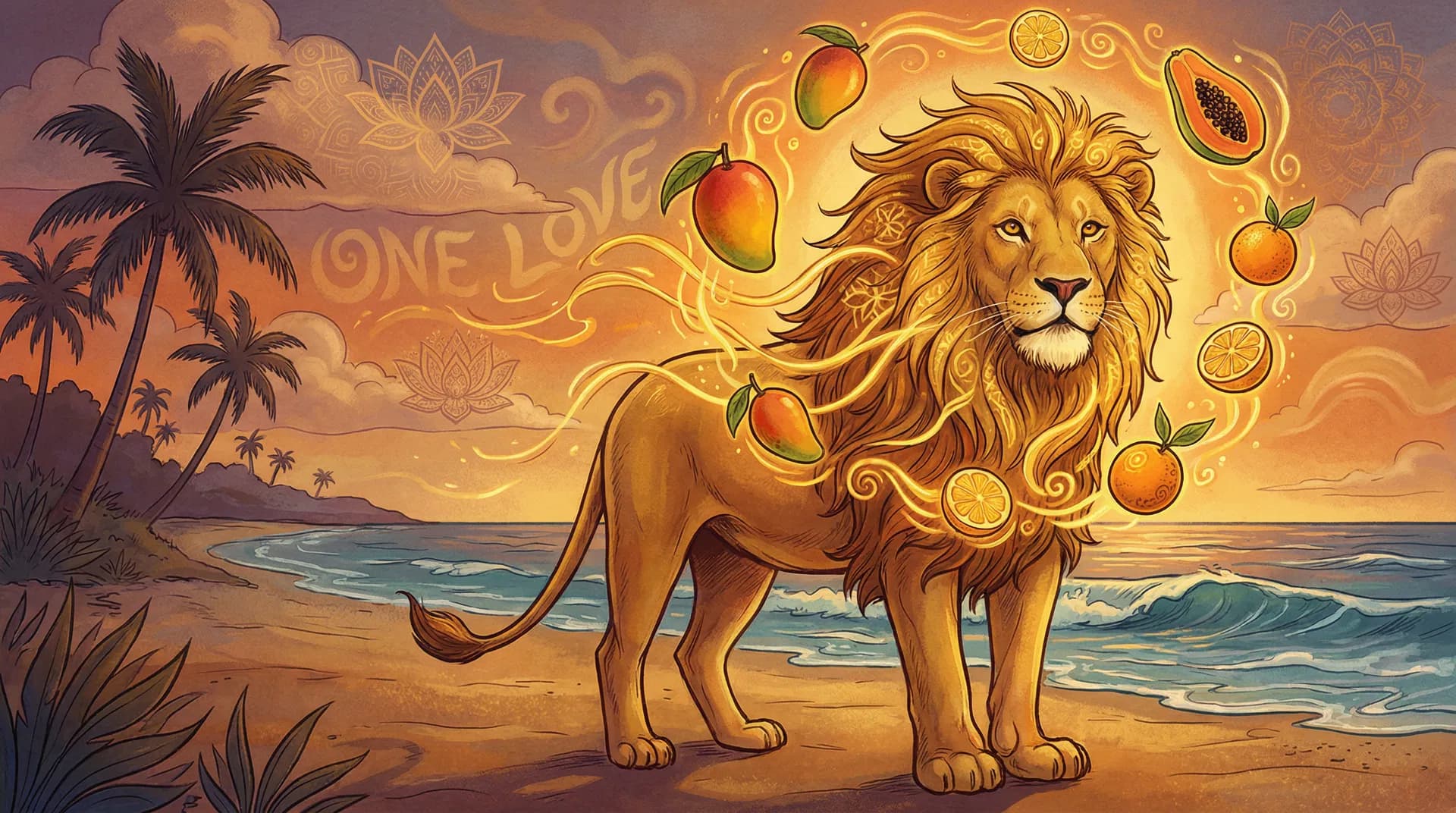 Lions resting in the sun